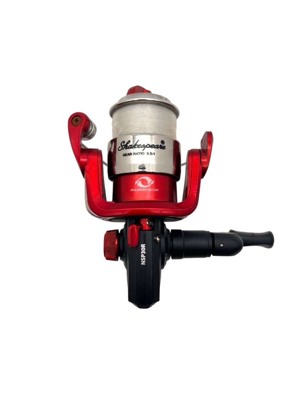 Shakespeare Navigator NSP30R Spinning Reel 5.5:1 Gear Ratio Red & Black Balanced